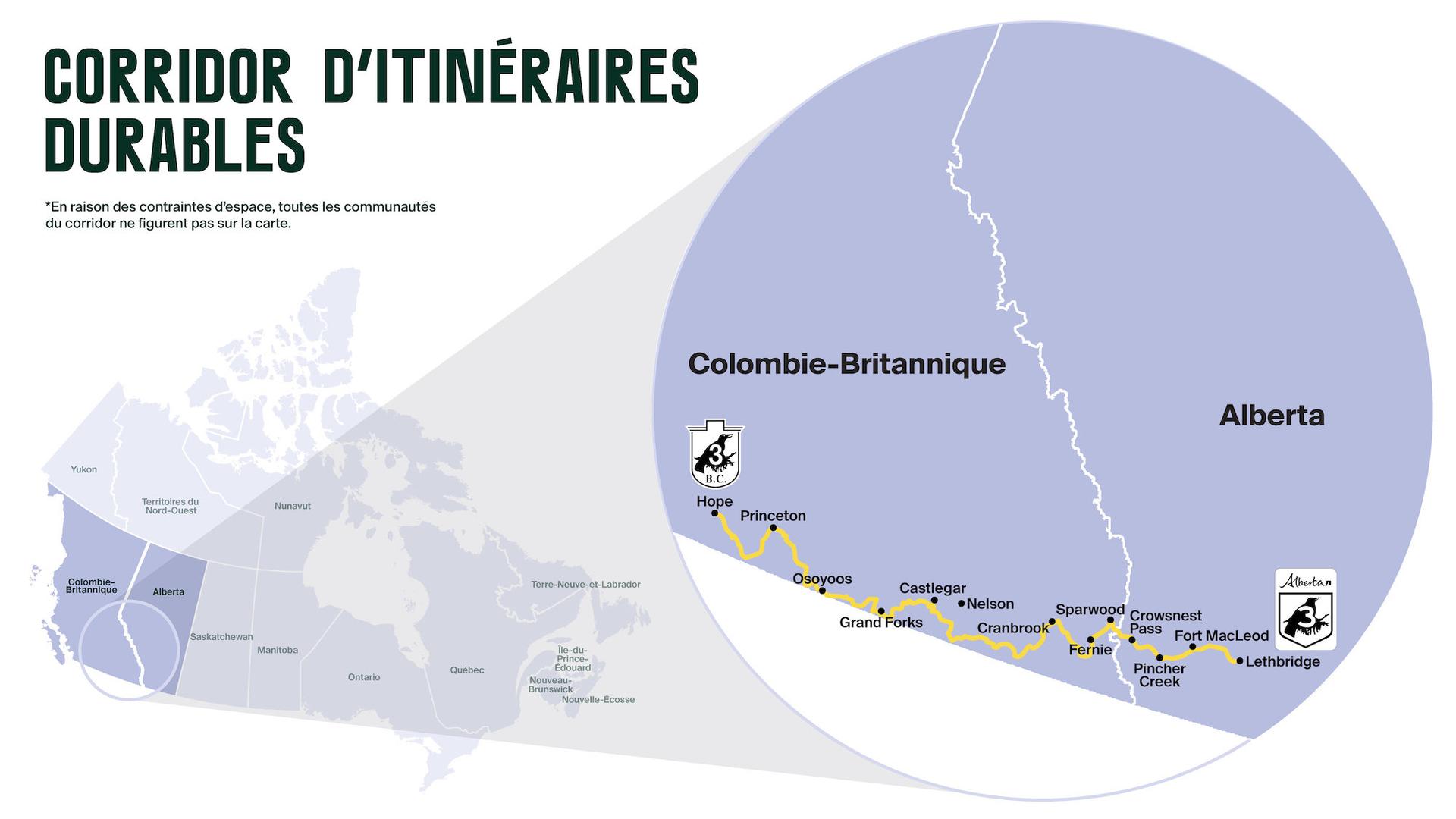 Le projet d’itinéraire durable Prairies-Pacifique